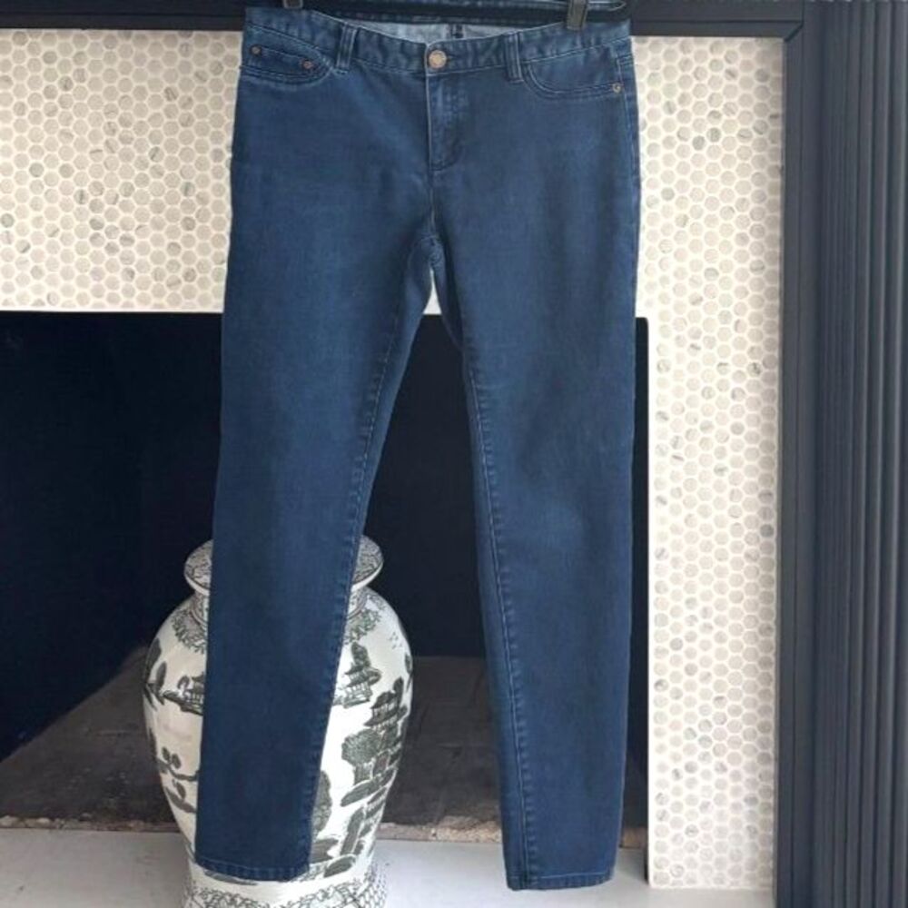 Michael Kors Dark Wash Skinny Jeans Size 6 Classic Casual Fall Layering